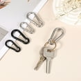 thumbnail image 4 of Uxcell 4Pcs Flag Pole Ring Replacement Clips, M4 Stainless Steel Spring Snap Hooks Heavy Duty Metal Snap Clips for Flag with Grommet, Hammock Swing Outdoor Travel Camping, Black, 4 of 6