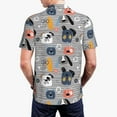 thumbnail image 5 of Rocae Dog for Men's Short Sleeve Polo Shirt, Quick Drying Performance Moisture Wicking Sports Men's Golf Shirt Small, 5 of 9