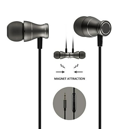 in-Ear Earbuds Earphones Headphones, Acode 3.5mm Metal Housing Magnetic Best Wired Bass Stereo Headset Built-in