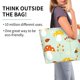 thumbnail image 2 of Disketp Mushroom Bee Bolsa Tote Estampada para Mujer, Bolso de Hombro y de Mano para Compras y Viajes, 2 of 8
