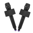 thumbnail image 2 of 2pcs Pretend Microphone For Kids Fake Microphones Toy With Small Square Labels Portable Plastic Small Mic Model Fun Prop Microphone For Play, 2 of 4