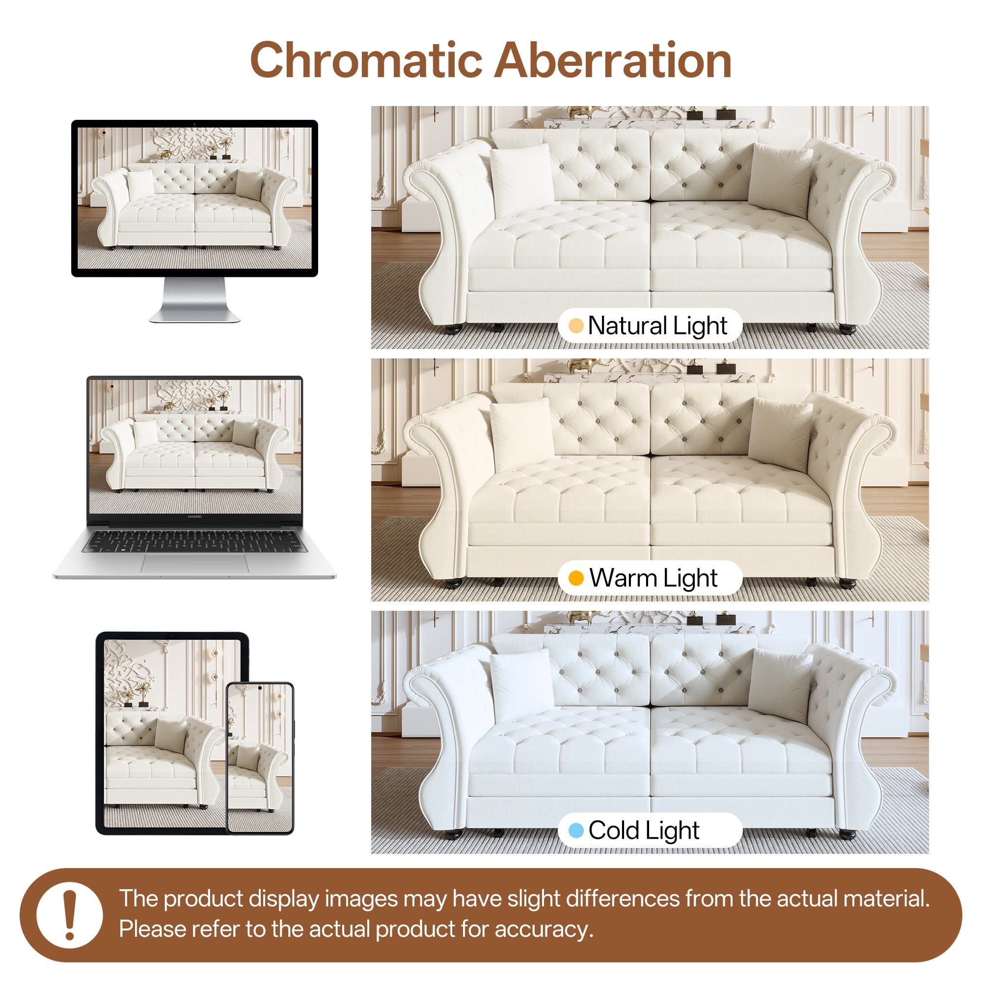 LLappuil 84" Pull Out Sofa Bed Queen Size, Oversized Chesterfield Velvet Sofa with Flower Tufting, Loveseat Sofa Couch Convertible Sofa Bed for Living Room Beige