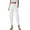 White, variant on Women's Cotton Linen Capri Pants for Summer Casual Elastic Waist Wide Led Loose Trousers with Pockets