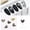 Multicolor-B, variant on Kokovifyves Nail Art Fritillary Alloy Flat Bottom Rhinestone Nail Polish GlueDecoration