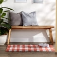 thumbnail image 2 of Design Imports CAMZ12561 26 x 40 in. Buffalo Check Rag Rug, Vintage Red & White, 2 of 2