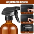 thumbnail image 3 of Plastic Spray Bottle Trigger Empty Spray Bottles Container for Water  Essential Oils  Hair  Cleaning Products  Adjustable Head Sprayer and Stream, 3 of 8