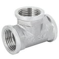 thumbnail image 3 of Adaptador de conector de tubo en T tipo T de acero inoxidable, rosca hembra G1/2 a G1/2, 3 of 10
