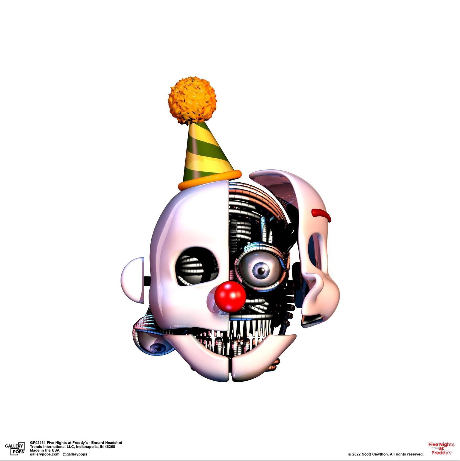Gallery Pops Five Nights at Freddy's - Ennard Headshot Canvas Wall Art, Unframed Version, 12" x 12"