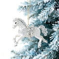 thumbnail image 6 of 3.15 Inch Horse Christmas Tree Decorations Crystal Horse Xmas Ornaments Pony Ornament 2D Flat Acrylic Keepsake Horses Lovers Gifts, 6 of 7