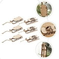 thumbnail image 6 of NIYANGLE 6Pcs Sled Ornament Wooden Pendants for Shop Decoration and Kids, 6 of 8