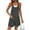 Dark Grey, variant on Ekoauer Short Overalls Women Ribbed Knit Loose Romper Sleeveless Beach Maternity Clothes with Side Pocket