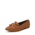 thumbnail image 2 of DREAM PAIRS Women's Pointed Toe Ballet Flats Comfortable Knit Slip-On Shoes with Bow Detail Lightweight Flexible Everyday Walking Flats, 2 of 9