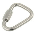 thumbnail image 2 of Stainless Steel Triangle Quick Link Locking Carabiner Hanging Hook Buckle for Outdoor Camping Hiking, 2 of 7