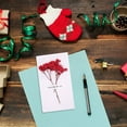 thumbnail image 5 of SIfdSeng Get it Fast Christmas Charm Dried Flower Greeting Card Festive Design Natural Holiday Sentiments Idea, 5 of 5