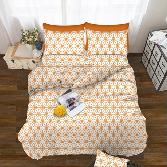Elegant Comfort Bed Sheets Polyester Queen Orange 1500 Premier Hotel Collection