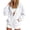 White, variant on Aihuaihua Womens Zip Up Hoodies Y2K Long Sleeve Zipper Hooded Oversized Sweatshirt Fall Lightweight Track Jackets with Pockets (Dark Green,L)
