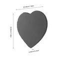 thumbnail image 2 of Minkissy Heart Shaped Rock Decor Grey Home And Garden Use 1Set, 2 of 5