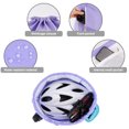 thumbnail image 4 of WANDF Drawstring Backpack with Mesh Pockets,Drawstring Bag for Women,Waterproof Sports Gym Bag ,Large Athletic Sackpack for Beach,Swimming, Cycling(Purple), 4 of 9