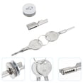 thumbnail image 3 of Glass Door Lock for Household Sliding Doors Jewelry Cabinet Latch with Keys, 3 of 8