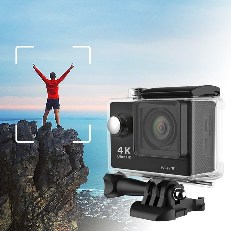 skpabo Waterproof Action Camera 4K Stabilization ,4K WiFi Remote Underwater  Cameras With Wide Angle Lens HD,Sports Action Video Cameras With