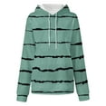 thumbnail image 4 of YYDGH Women's Fashion Hoodies Sweatshirts Drawstring Long Sleeve Oversized Hoodies Dye Hoodies Pullover Sweatshirt with Pocket Green M, 4 of 4