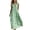 Green, variant on Women's Gingham Sleeveless Maxi Dress – Stand Collar Button Down A Line Dress with Pockets – Loose Fit Summer Beachwear – Size XS-XXXL
