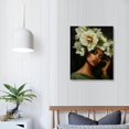 thumbnail image 4 of ERAPDAUR African American Wall Art Black Woman Head Flowers Poster Black Girl Art Wall Decor Abstract Floral African Portrait Poster Modern Feminine Boho Art for Bedroom Living Room Decor 16x20 in, 4 of 5