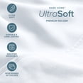 thumbnail image 5 of Bare Home Luxury Bed Sheet Set - Premium 1800 Collection - 7 Piece - Split Queen, White, 5 of 9