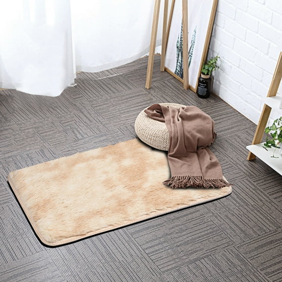 0.7 Cotton Tie-Dyed Carpet Kindergarten Carpet Family Room Plush Carpet Decorative Area Carpet 50*80Cm Light Beige, Ultra Soft Modern Area Rugs Shaggy Nursery Rug Home Room Plush Carpet Decor