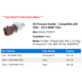 thumbnail image 2 of Oil Pressure Sender - Compatible with 2006 - 2015 BMW 750Li 2007 2008 2009 2010 2011 2012 2013 2014, 2 of 2