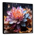 thumbnail image 2 of Designart "Pure Blossoms Of Lotus III" Lotus Floater Framed Canvas Art Print, 2 of 5