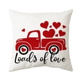 thumbnail image 2 of Puntoco Valentine'S Day Pillowcovers 18X18 Inch Peach-Skin-Like Cloth Pillowcase Valentine'S Day Decor for Sofa Couch, 2 of 5