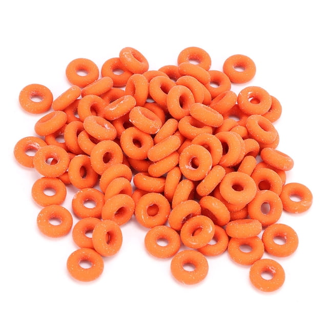 100 piezas de goma elástica Bling Bling anillos castración herramienta quirúrgica veterinaria rojo