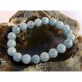 thumbnail image 2 of K-KED Men Women Natural Gemstone Bracelet 10mm Aquamarine Beads Gift Jewelry, 2 of 3