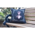 thumbnail image 2 of Simply Daisy, 18" x 18"All Seeing Psychic Cream Halloween Print Decorative Throw Pillow, 2 of 2