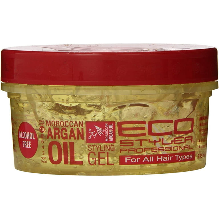 Eco Style Moroccan Argan Oil Styling Gel - Promotes Healthy Hair -  Nourishes And Repairs - Delivers Long Lasting Shine - Provides Maximum Hold  and