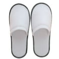 thumbnail image 3 of 20 Pairs Disposable Spa Hotel Slippers Closed Toe Soft Travel Guest Slippers Anti-Slip Breathable Comfortable Unisex Indoor Outdoor Use Lightweight Portable, 10 Pairs Large, 11x4.3in, 3 of 11