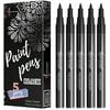 Artistro Black Paint Markers, Extra Fine Tip, 5 Count