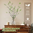 thumbnail image 4 of Sanmadrola 4 Pcs Artificial Ficus Branches Faux Eucalyptus Stems 38 Inch Fake Greenery Stems Artificial Plants for Vase Filler Decoration Fake Leaves Branches Decor, 4 of 8