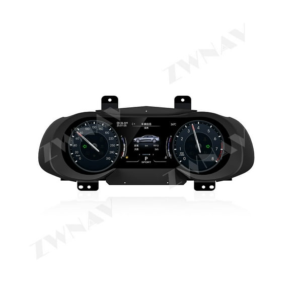 ZWNAV 12.3 inch car LCD digital instrument panel instrument cluster speedometer suitable for Maserati Quattroporte 2013-2023 LCD Instrument Cluster