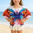 thumbnail image 5 of SHenli Girls Sleeveless Swim Cover Up Kids Summer Swimsuit Coverup Twist Front Beach Dress 5-14Y White 4-5 Years, 5 of 6