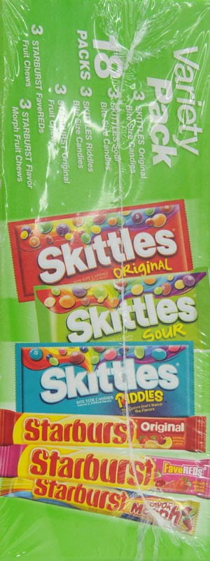 Starburst & Skittles Candy Variety Pack, 36.53 Oz., 18 Count