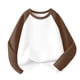 thumbnail image 2 of Cowsor Boys Girls T Shirts Casual Raglan Long Sleeve Tee Crewneck Color Block Cute Blouses Tops, 2 of 6
