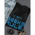 thumbnail image 3 of Geek Rule Women Black T-Shirt, Female XX-Large, 3 of 4