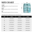 thumbnail image 5 of Lsque Teal Turquoise Wood Mens Sleep Pajama Shorts,Short Pajama Pants, Cotton Ultra-Soft Knit-Large, 5 of 9