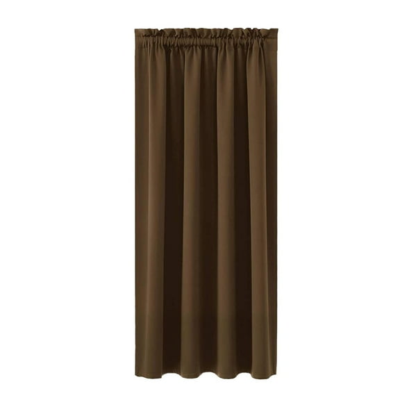 Thermal Insulated Window Curtains 63 inches Long for Bedroom, Short Thermal Insulated Room Darkening Curtains for Kitchen, Rod Pocket Curtains for Living Room, (1 Panel, 42 x 63 Inch)