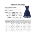 thumbnail image 4 of Enwejyy Womens Party Cocktail Prom Ball Gown Lace Sleeveless Wedding Bridesmaid Formal Dress, 4 of 5