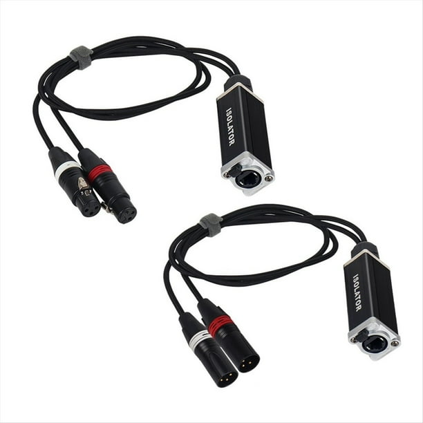 Extensor de Cable de Red XLR de 2 Canales, 1 Par, Extensor de Señal de Red, XLR de 3 Pines Macho y Hembra A RJ45 Ethernet.