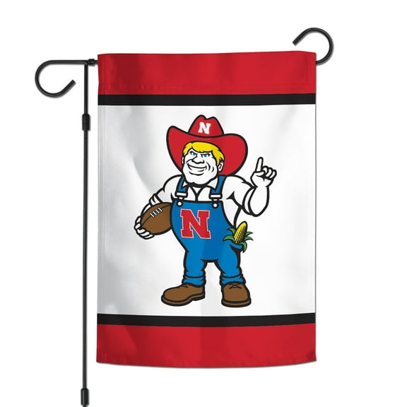 WinCraft Nebraska Huskers 12- x 18- Double-Sided College Vault Garden Flag