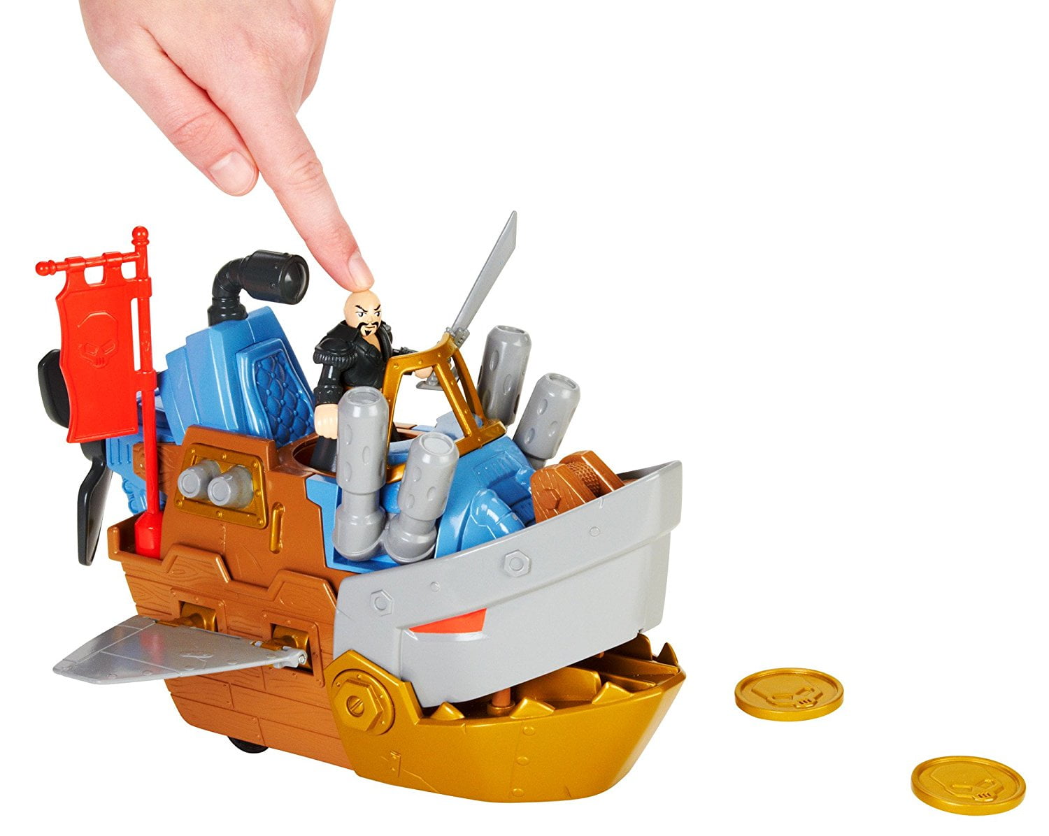 imaginext pirate shark boat